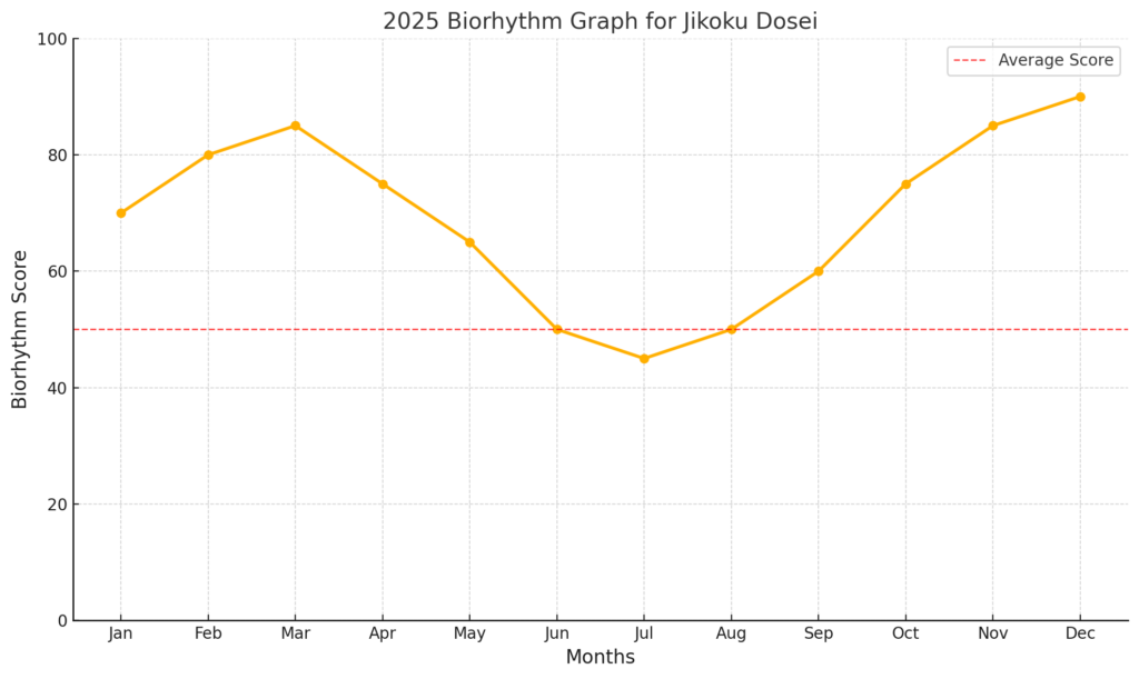 2025 Biorhythm Graph For Jikoku Dosei